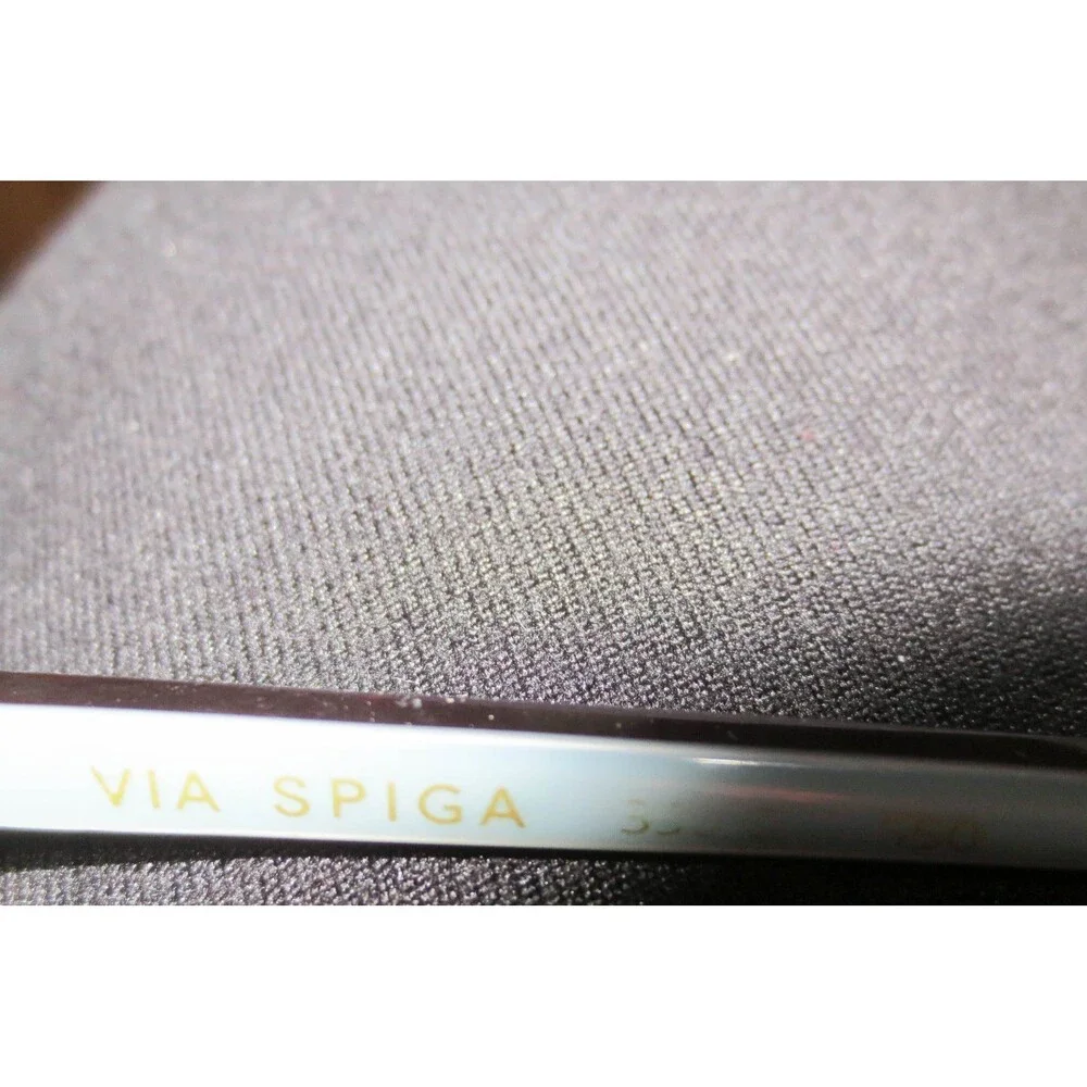 Via Spiga Sunglasses Tortoise Blue Square Eyewear 55-16-135 Zyloware 35468